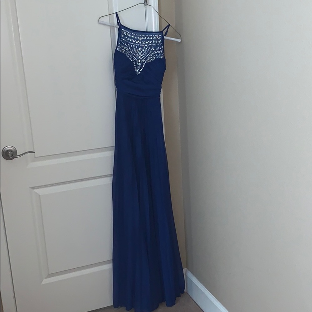 Dilliards royal blue formal dress